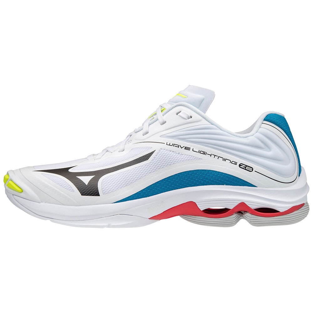 Tenis Para Voleibol Mizuno Wave Lightning Z6 Para Mujer Blancos/Negros/Azules 9375468-ID